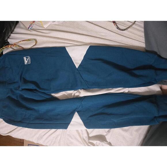 Puma Men's Sweatsuit Medium Blue with White and Lime Accents - Picture 5 of 6
